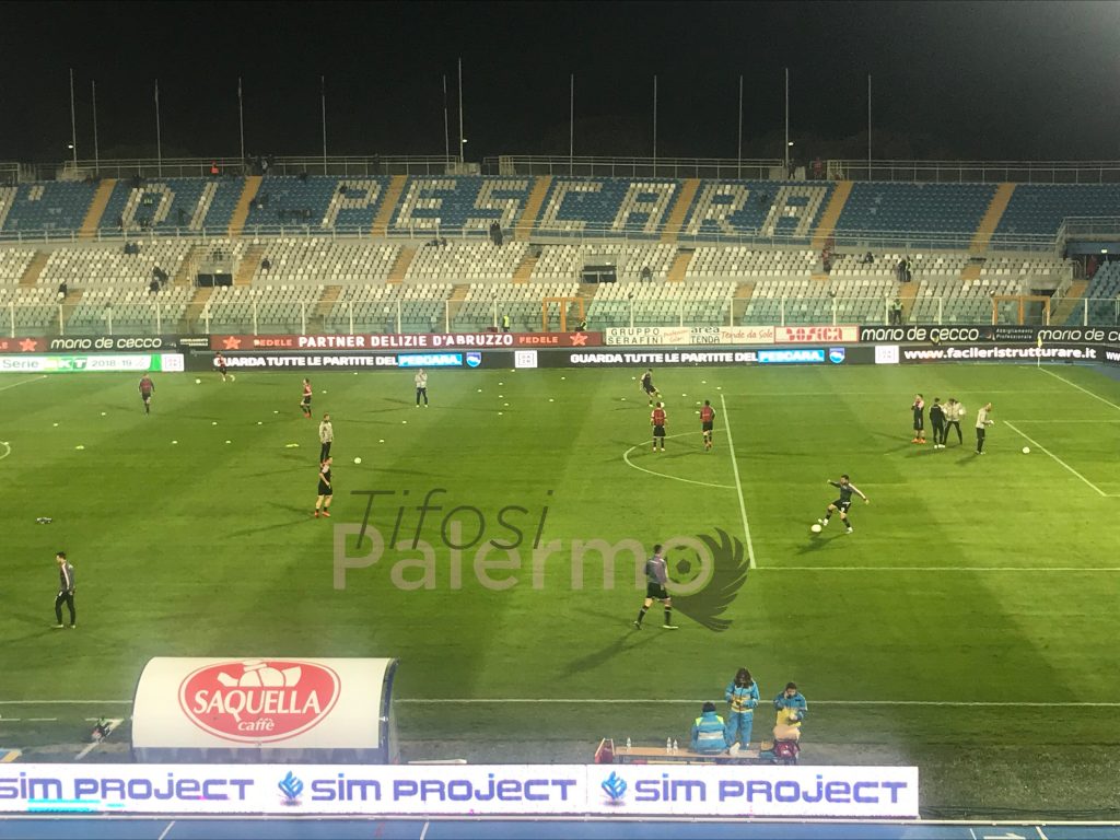 Il Palermo si ferma a Pescara, rosanero battuti per 3 a 2