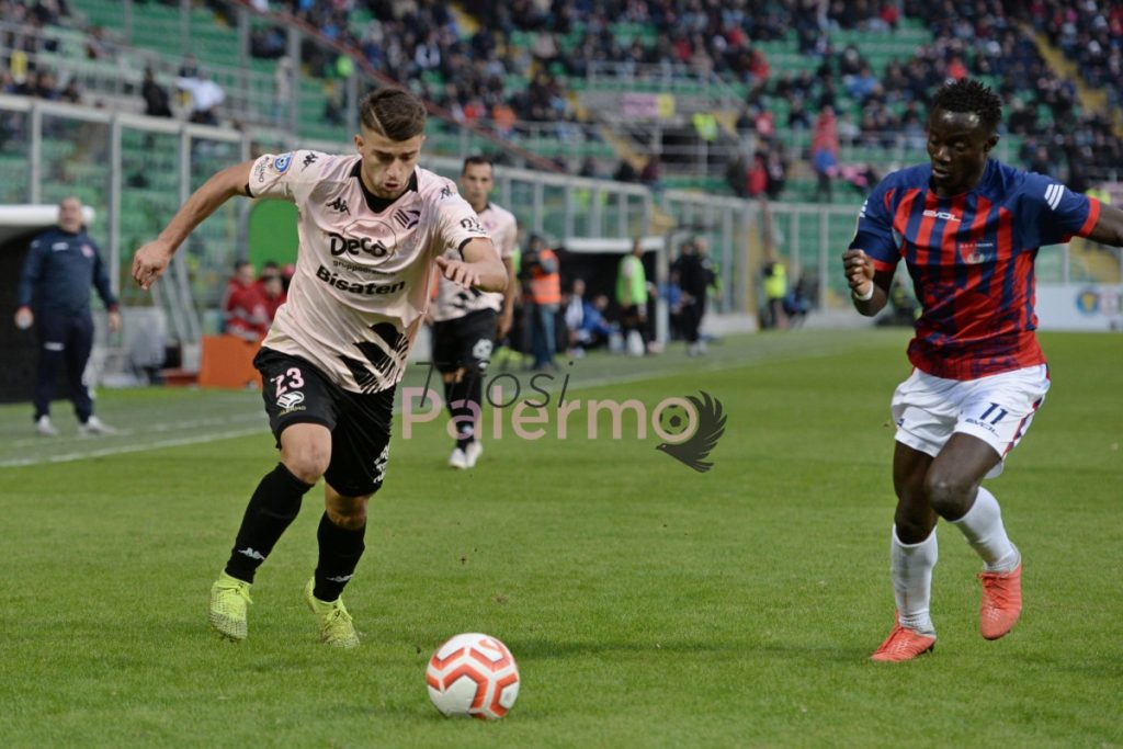 Palermo-Roccella senza esterni sulle fasce: assenti sia Doda che Vaccaro