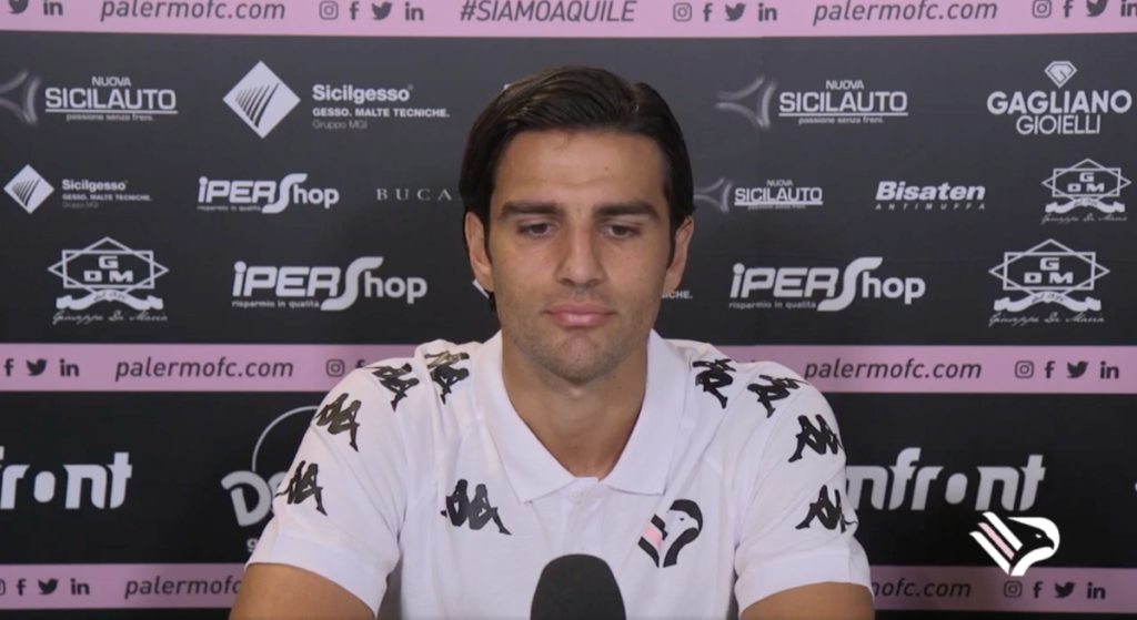 Palermo, Somma si presenta in conferenza stampa