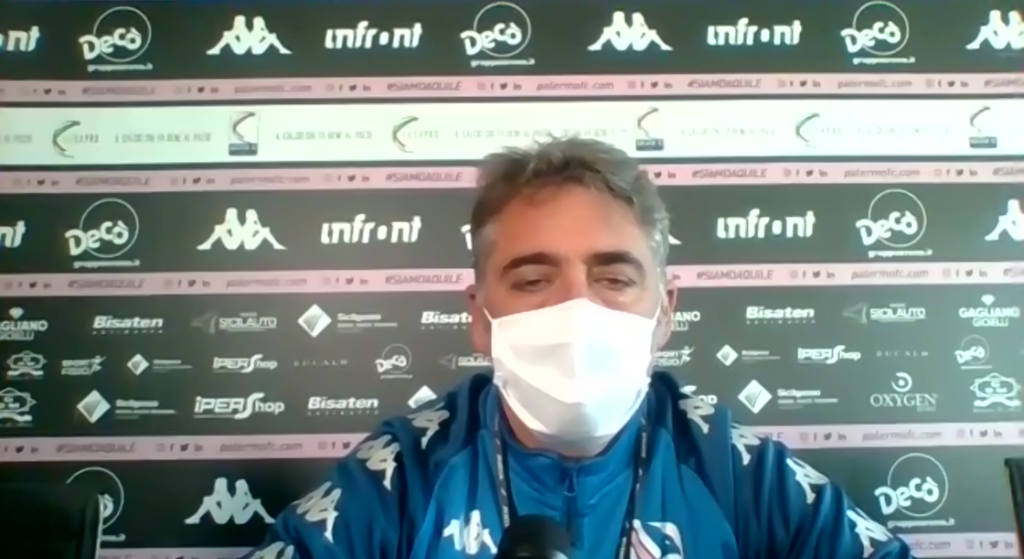 Catanzaro-Palermo, la conferenza prepartita di Boscaglia