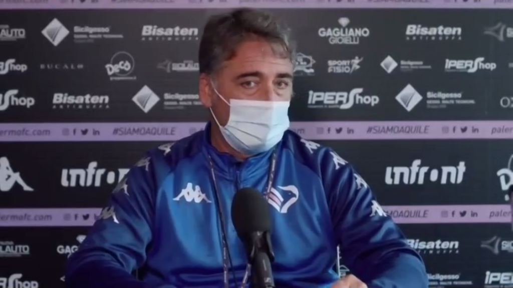 Palermo-Catania, la conferenza prepartita di Boscaglia