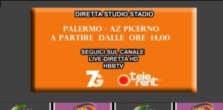 Palermo-Picerno diretta stadio
