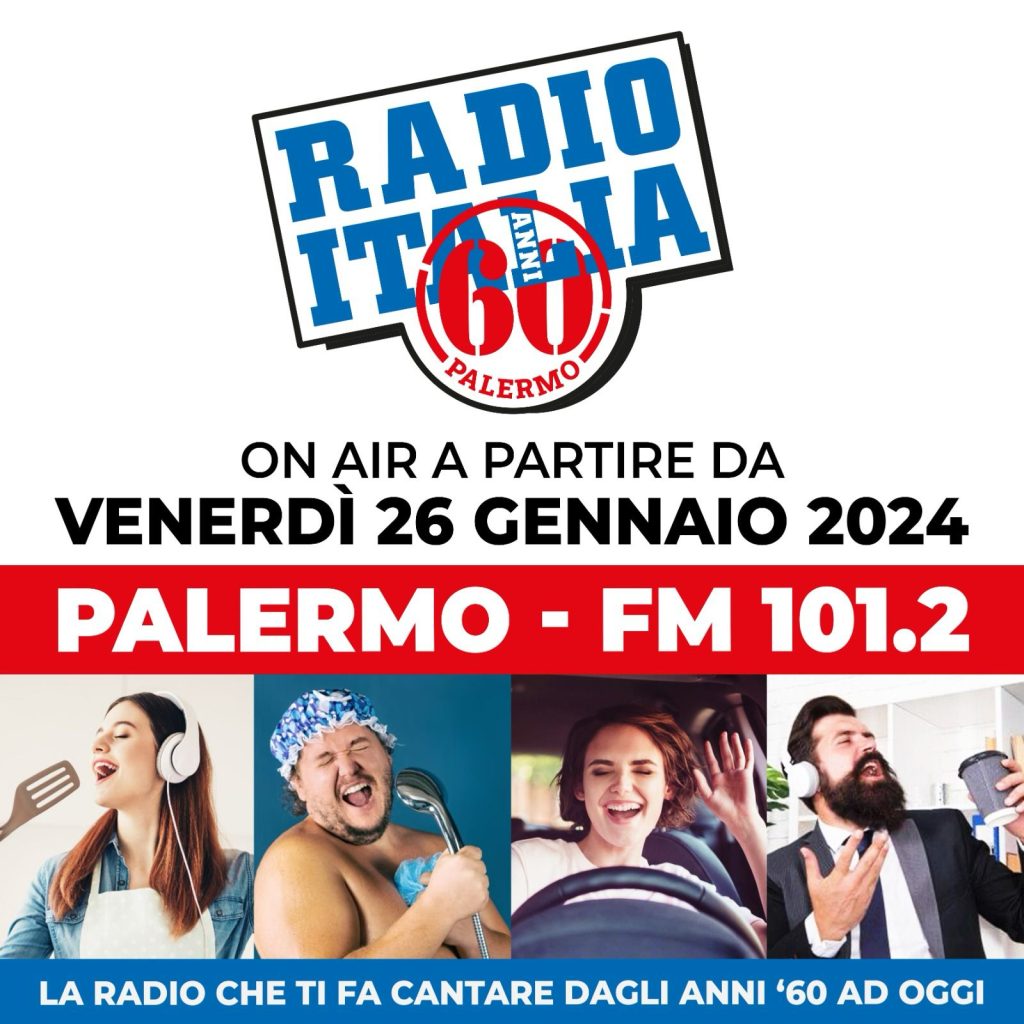 Radio Italia Anni 60 sbarca a Palermo sulle frequenze di Radio Action
