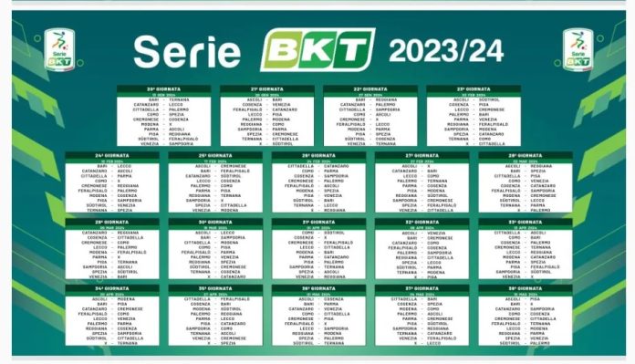 Serie B calendario