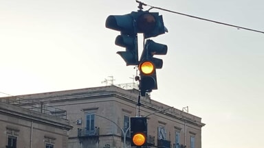 Palermo Semaforo Piazza Giulio Cesare