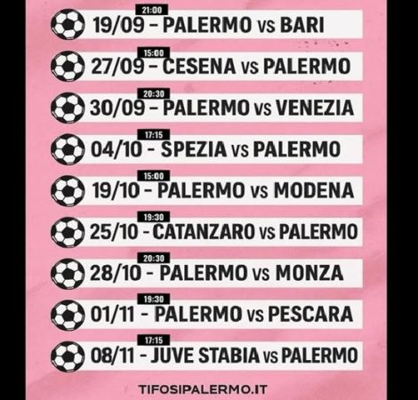 Palermo calendario