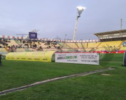 Modena-Palermo, striscioni in Curva per gli alluvioni